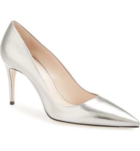 miu miu gold pointy toe pumps round heel|women's miu michu shoes.